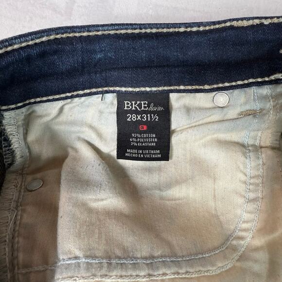 BKE Sabrina Distressed Stretch Medium Wash Jeans Size 28R   Style# ABK253 - Picture 13 of 15
